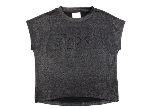 Sofie Schnoor Girls Sport t-shirt black glitter